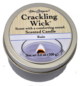 Crackling Wick Candle Tin-Rain 