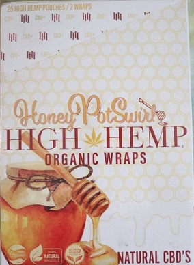 High Hemp CBD Organic wraps- HONEY POT SWIRL 
