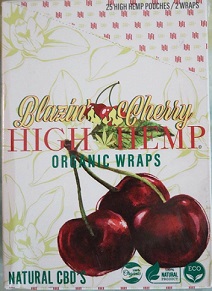 High Hemp CBD Organic wraps- BLAZIN CHERRY 