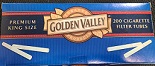 GOLDEN VALLEY CIGARETTE TUBES BLUE LIGHT KINGS - 200CT BOX 