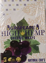 High Hemp CBD Organic wraps- GRAPEAPE 