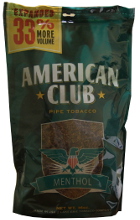 American Club Menthol Pipe Tobacco 16oz Bag 