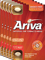 ARIVA DISSOLVABLE TOBACCO PIECES - CITRUS - 5 PACKS OF 10