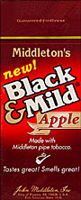 BLACK & MILD "APPLE" CIGARS 25 COUNT BOX 