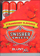 SWISHER SWEETS BLUNT XL - STRAWBERRY - 25 TUBED CIGARS 