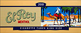 EL REY MENTHOL FILTER CIGARETTE TUBES - 200CT 
