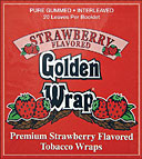 GOLDEN WRAP STRAWBERRY TOBACCO WRAP, 20 BOOKLET/BOX 