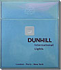DUNHILL INTERNATIONAL LIGHTS 100 BOX 