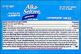 Alka-Seltzer 12 Packets Of 2 Effervescent Tablets 