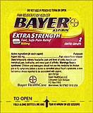 Bayer Extra Strength 12 Packets Of 2 Coated Caplets 