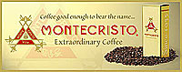 Montecristo Whole Bean Coffee Jamaica Blue Mountain Mavis Bank Estate 1lb bag 