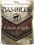GAMBLER ULTRA LIGHT CIGARETTE TOBACCO 6oz BAG 