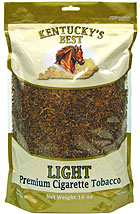 KENTUCKY'S BEST LIGHT CIGARETTE TOBACCO 1LB BAG 