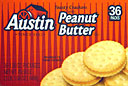 Austin Peanut Butter Crackers 36CT 