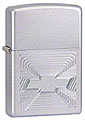 ZIPPO CHEVY BOW TIE ILLUSION - SATIN CHROME 