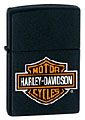 ZIPPO H-D LOGO - BLACK MATTE 
