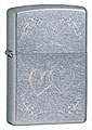 ZIPPO HEART TO HEART - STREET CHROME 