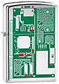 ZIPPO CIRCUIT BOARD - HIGH POLISH CHROME 