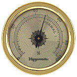 Gold Tone Analog Hygrometer 