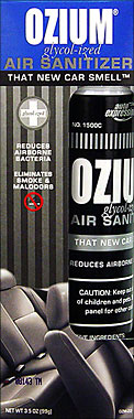 OZIUM GLYCOL-IZED AIR SANITIZER NEW CAR SMELL 3.5OZ 