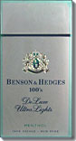 BENSON & HEDGES DELUXE MENTHOL ULTRA LIGHT 100 BOX 