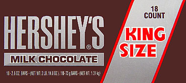 Hershey's Milk Chocolate - King Size 18CT Box 
