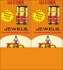 HAV A TAMPA JEWELS BIRCHWOOD TIP CIGARS VALUE PACK 20/5 PACKS 