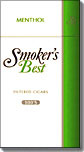 SMOKERS BEST MENTHOL 100'S FILTERED CIGARS BOX 