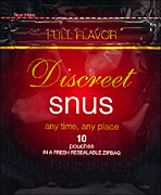 Discreet Snus Full Flavor - 1 Pack Of 10 Pouches 