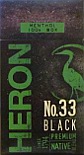 HERON No.33 BLACK MENTHOL 100 BOX 