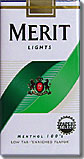 MERIT LIGHT MENTHOL 100 