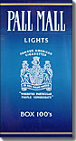 PALL MALL LIGHT 100 BOX 