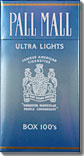 PALL MALL ULTRA LIGHT 100 BOX 