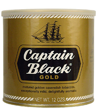 CAPTAIN BLACK GOLD PIPE TOBACCO 7 OZ CAN 
