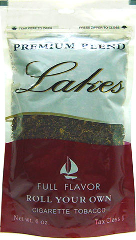 LAKES FULL FLAVOR CIGARETTE TOBACCO 6oz. BAG 