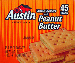 Austin Peanut Butter Cheese Crackers 45CT 