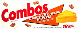 Combos Cheddar Cheese Cracker 18CT Box 