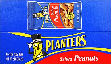 PLANTERS SALTED PEANUT 24CT BOX 