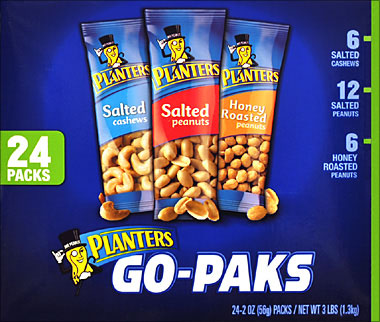 PLANTERS VARIETY PACK 24CT BOX 