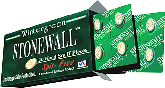 STONEWALL DISSOLVABLE TOBACCO PIECES - WINTERGREEN - 5 PACKS OF 20 