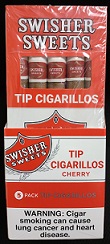 SWISHER SWEETS CHERRY TIP 10/5PKS 