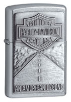 ZIPPO AMERICAN LEGEND EMBLEM - STREET CHROME 